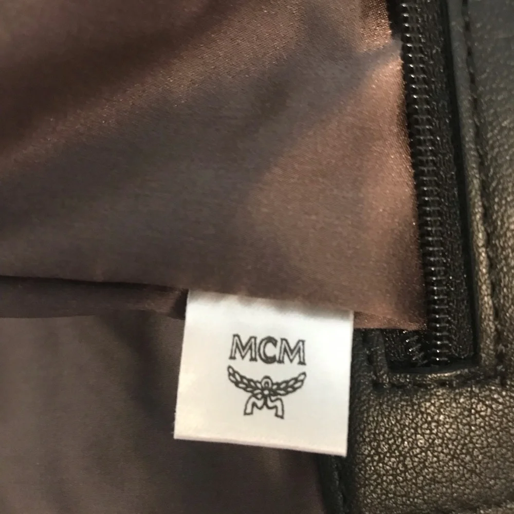 MCM Visetos Satchel Studded.